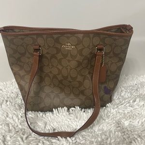 Coach tote bag brown